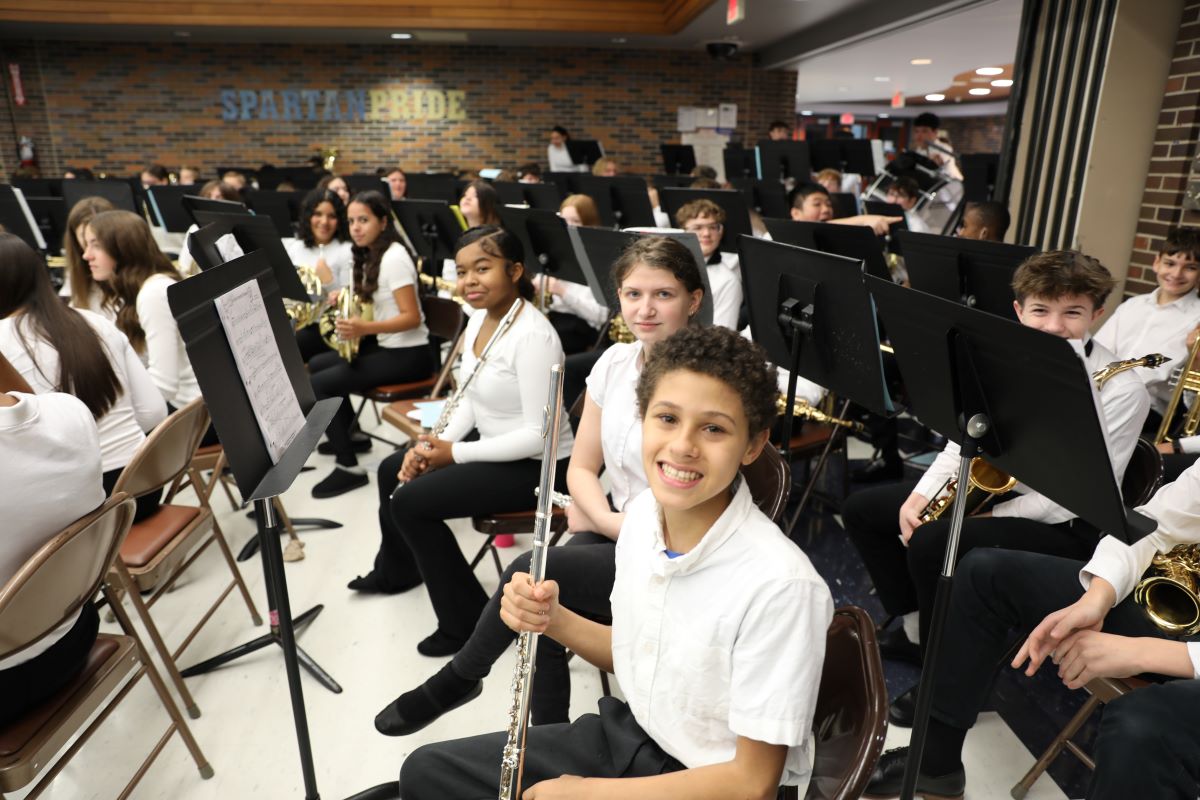 middle school band students