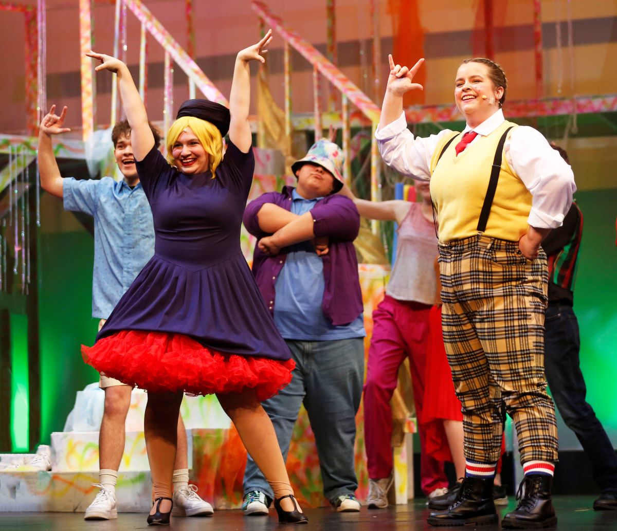 high school students perform in musical