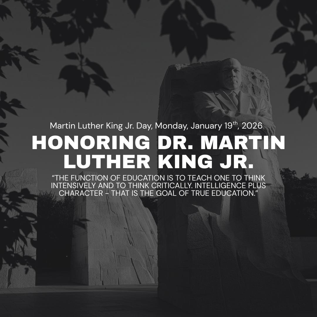 oday we pause to honor Dr. Martin Luther King Jr. Learn more about his life and legacy, please visit this website: https://bit.ly/4pEMYXH