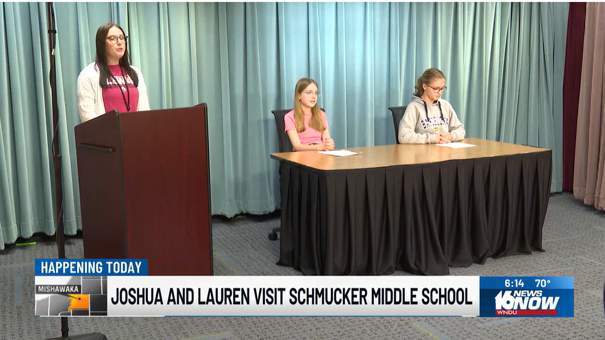 WNDU Anchors Visit WSMS students